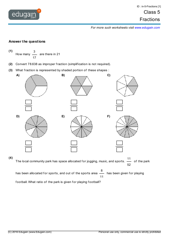 grade-5-fractions-math-practice-questions-tests-worksheets